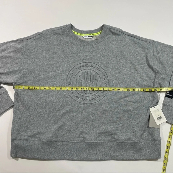 New DKNY Sport Logo Sweatshirt Pullover Grey Size 2X Plus - Picture 5 of 6